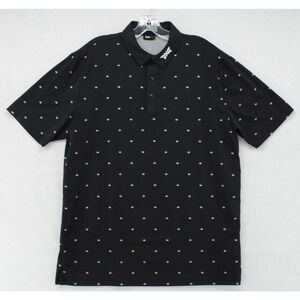 PXG SS Polo Shirt Men's Black Medium Parsons Xtreme Golf Agave All Over Print